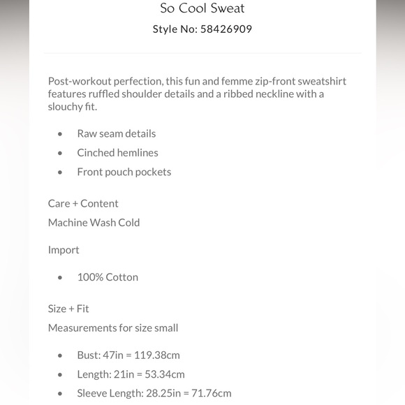 Free People Movement So Cool Sweat Full zip Ruffles sweatshirt Jacket XS - Picture 4 of 7